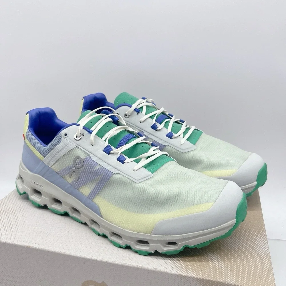 On Cloudvista Men's Running Shoes Athletic Sneakers Blue Green Lace Up Sz US 13